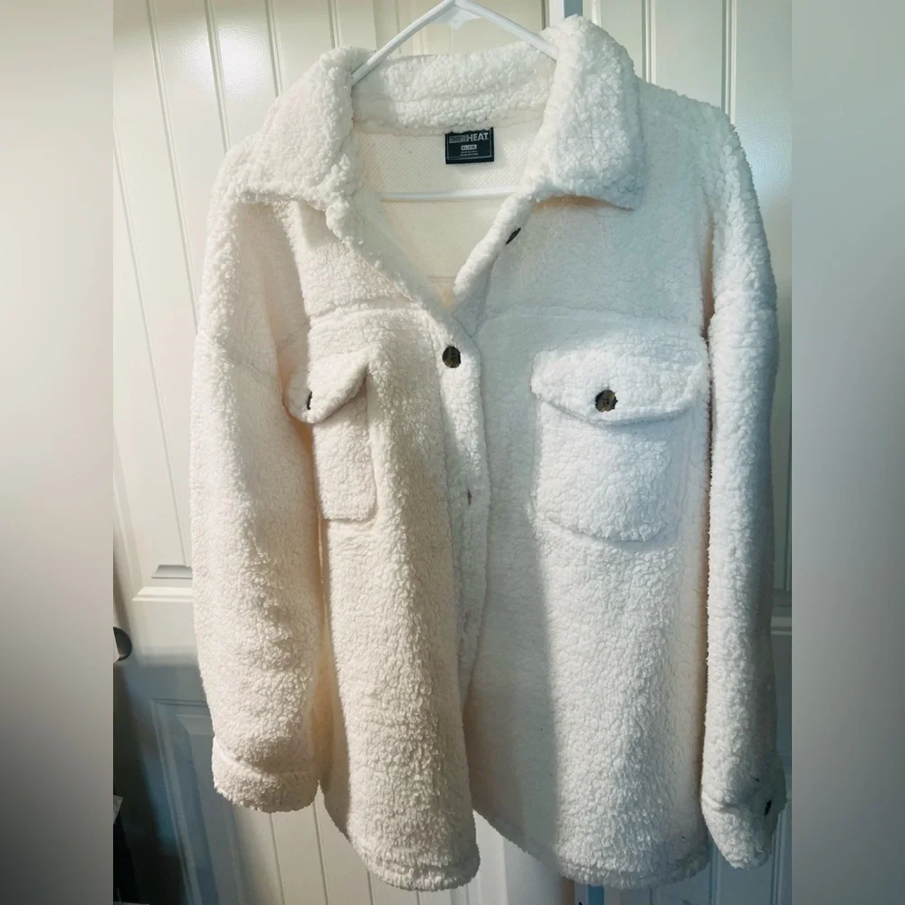 Women's Cream Teddy Jacket